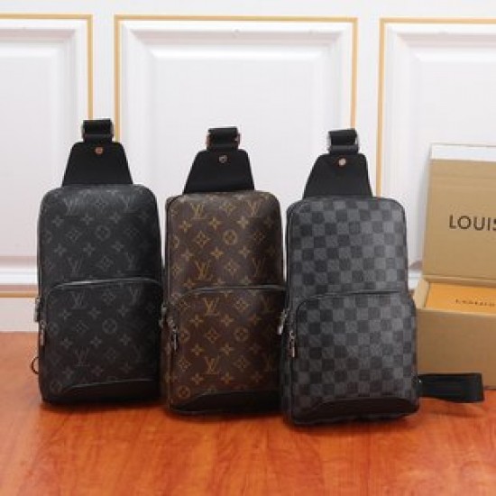 LV Avenue shoulder bag made of canvas fabric