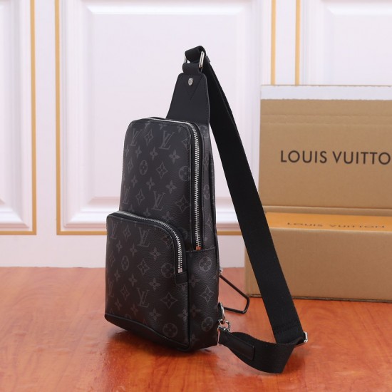 LV Avenue shoulder bag made of canvas fabric