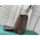 Brown Checkered And Black Checkered Neverfull Medium Handbag