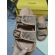 FENDI FF decorative buckle FF pattern Flat bottom slippers