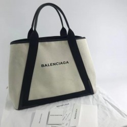 BALENCIAGA Large capacity canvas Shopping bags Beach Tote