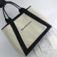 BALENCIAGA Large capacity canvas Shopping bags Beach Tote