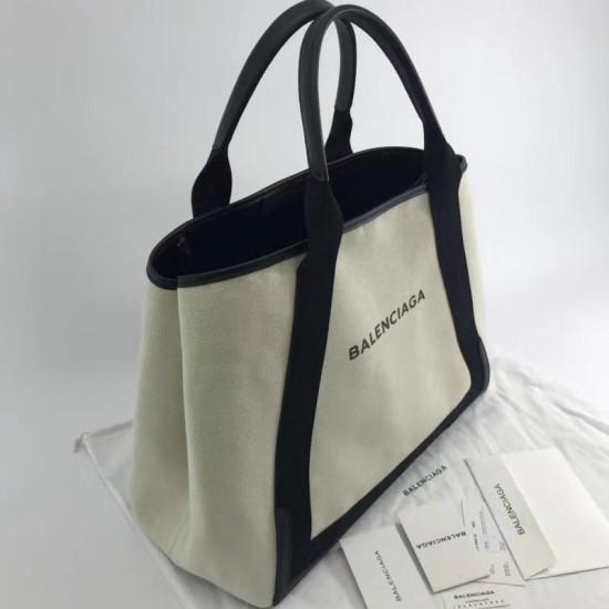 BALENCIAGA Large capacity canvas Shopping bags Beach Tote