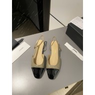 Chanel New Shiny toe cap single shoes/sandals